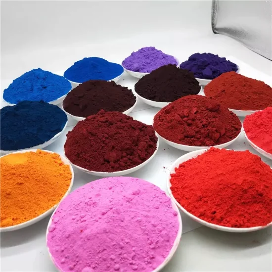 High Iron Content Iron Oxide Red/Yellow/Green/Blue/Black/ Purple/Brown Powder Hematite Powder Pigments for